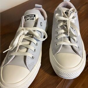 Converse Light Gray All Star Sneakers